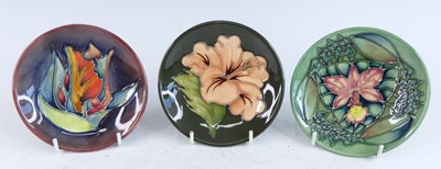 Lot 1015 - A Moorcroft pottery circular pin tray in the...