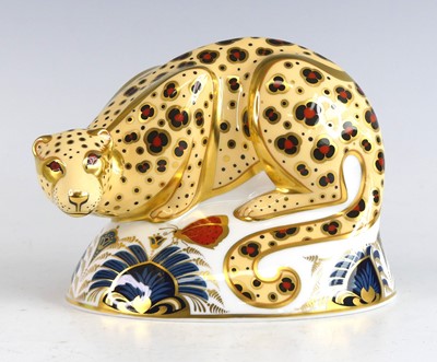 Lot 1087 - A Royal Crown Derby model of a Savannah...