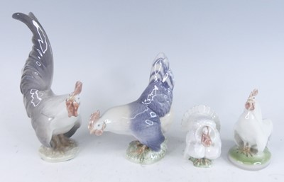 Lot 1007 - A collection of four Royal Copenhagen...