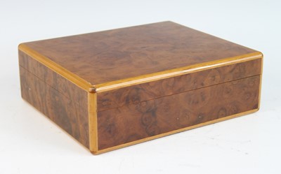 Lot 2336 - A contemporary walnut humidor retailed by...
