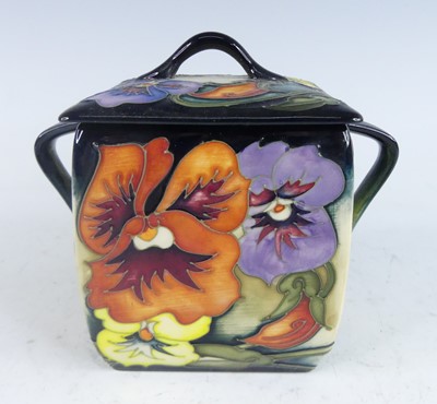 Lot 1027 - A contemporary Moorcroft Tangerine Pansy...