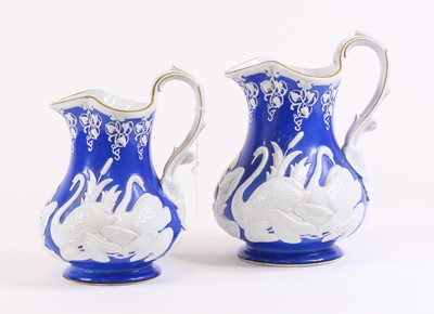 Lot 2 - A graduated set of two Victorian relief...