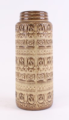 Lot 7 - A West German Studio pottery vase, of cylinder...