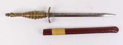 Lot 50 - An Hermes of Solingen dagger, in leather...