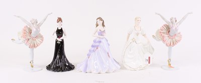 Lot 25 - A collection of three Coalport porcelain...