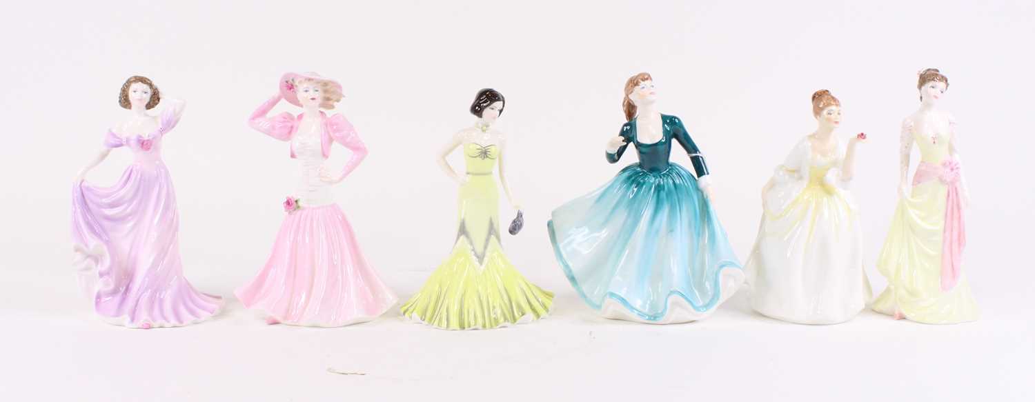 Lot 20 - A collection of six Coalport and Royal Doulton...