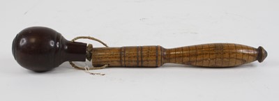 Lot 71 - A turned wood cosh, 30cm