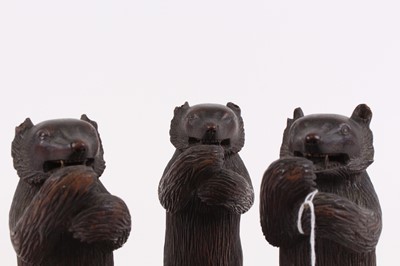 Lot 27 - An early 20th century Black Forest carved wood...