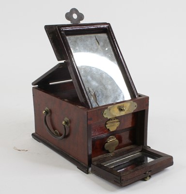Lot 77 - An Eastern hardwood and brass mounted dressing...
