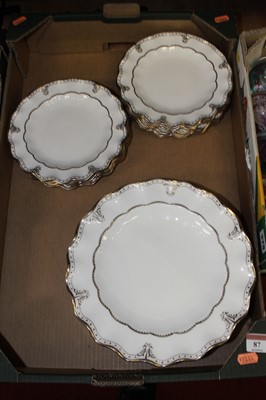 Lot 87 - A set of Royal Crown Derby English Platinum...