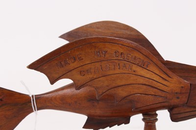 Lot 26 - A 20th century Pitcairn Islands carved miro...