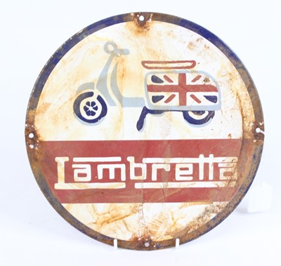 Lot 127 - An enamel advertising sign, inscribed...