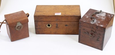 Lot 143 - An electric magneto machine, cased, w.26cm;...