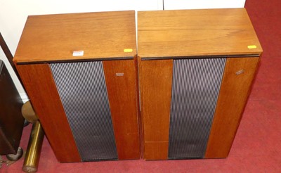 Lot 1160 - A pair of 1960s Burma teak freestanding...