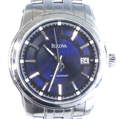Lot 2548 - A stainless steel Bulova Precisionist quartz...