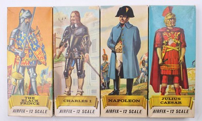 Lot 809 - A collection of four various boxed Airfix 1/12...