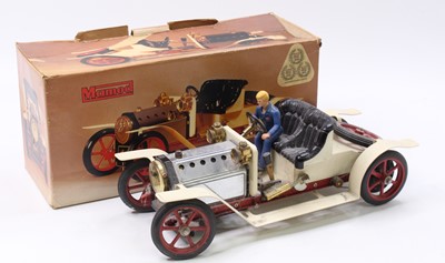Lot 11 - A Mamod steam limousine/steam car, white body...