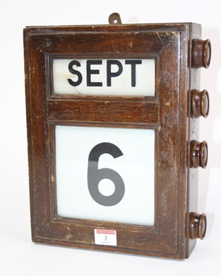Lot 3 - An early 20th century mahogany cased perpetual...