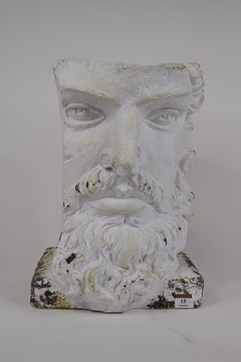 Lot 15 - A composite portrait head of a bearded...