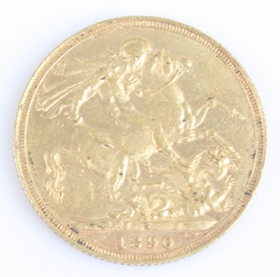 Lot 2080 - Great Britain, 1890 gold full sovereign,...