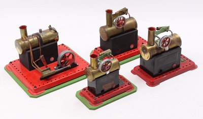 Lot 47 - A collection of four Mamod spirit fired live...