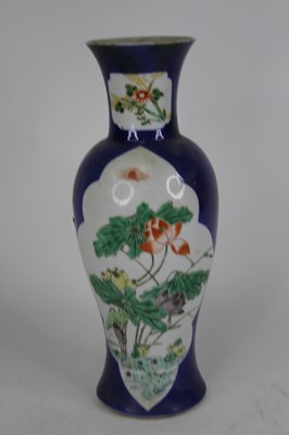 Lot 51 - A Chinese porcelain vase, of baluster shape,...
