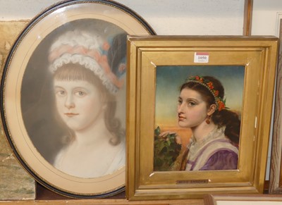 Lot 1050 - Late 19th century Pre-Raphaelite school - Bust...