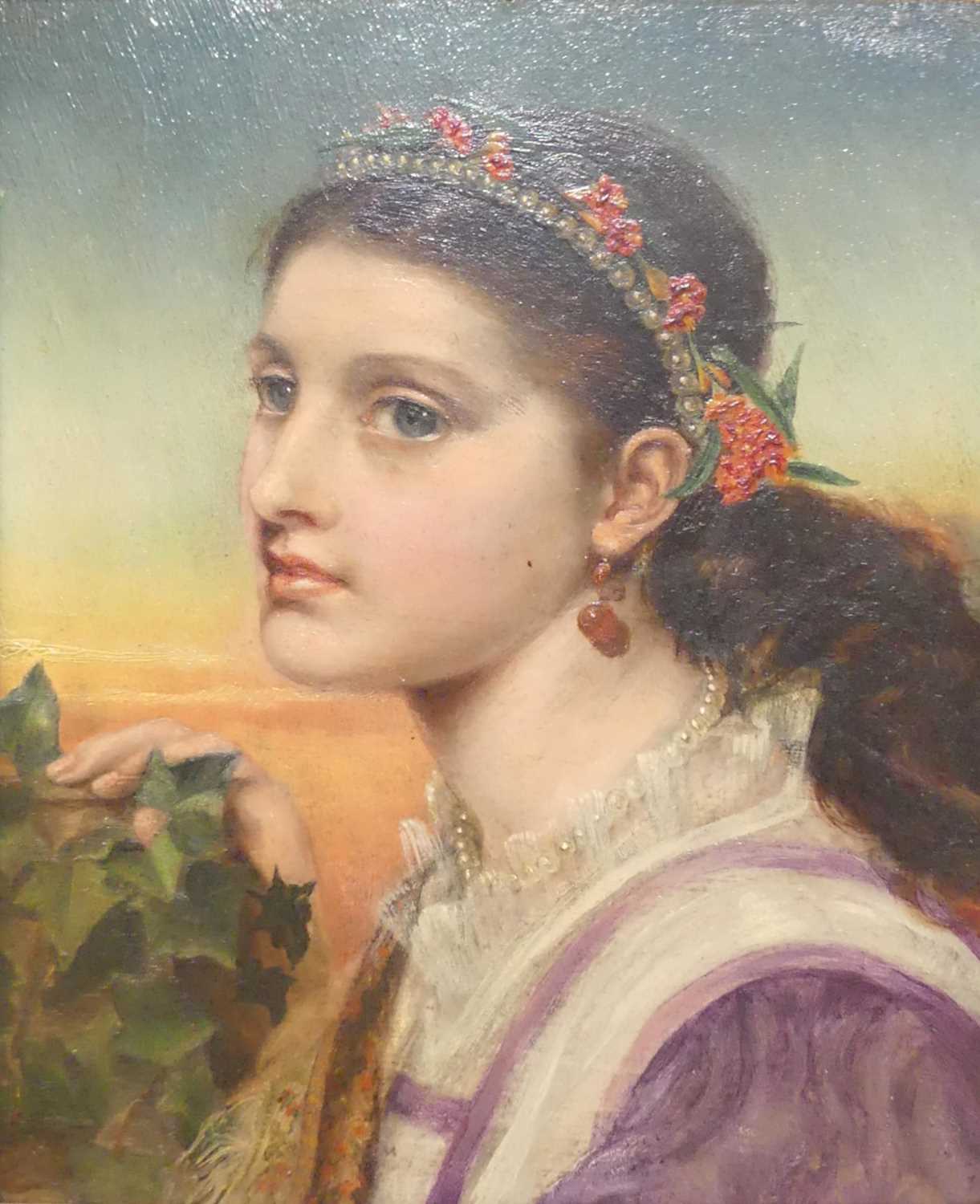 Lot 1050 - Late 19th century Pre-Raphaelite school - Bust...