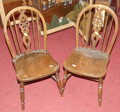 Lot 1220 - A pair of early 20th century child's wheelback...