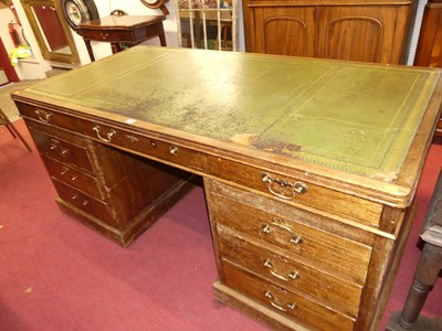 Lot 1299 - A 20th century faded mahogany round cornered...