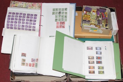 Lot 582 - A large collection of stamps, housed in albums...