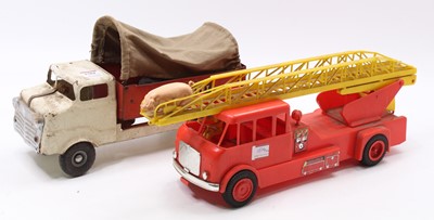 Lot 1504 - A Triang Toys pressed steel open back truck...