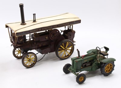 Lot 1511 - A modern issue tinplate model of a Fowler...