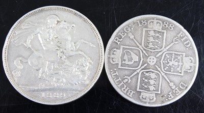 Lot 2039 - Great Britain, 1889 crown, Victoria jubilee...