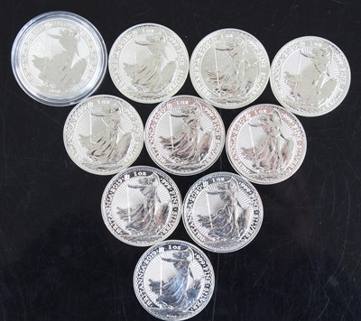 Lot 2047 - United Kingdom, Britannia 2016 1oz fine silver...