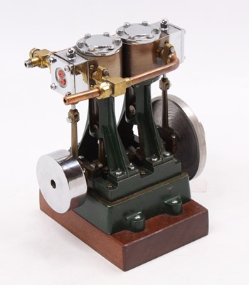 Lot 75 - Stuart Turner D10 twin cylinder marine engine...