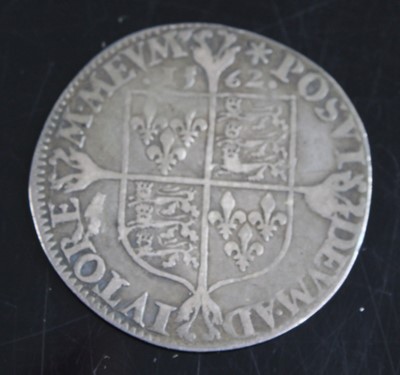 Lot 2054 - England, 1562 sixpence, Elizabeth I...