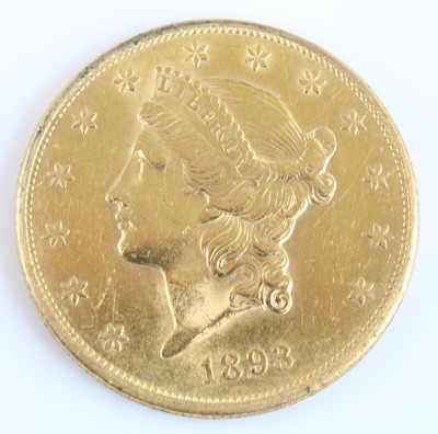 Lot 2095 - United States of America, 1893 twenty dollar...