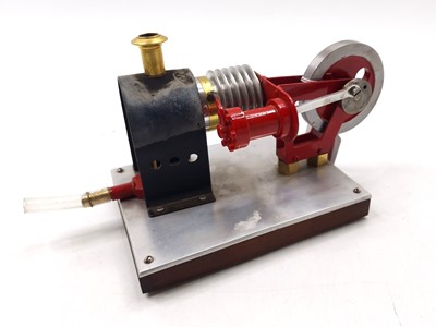 Lot 84 - Scratchbuilt Stirling hot air engine,...