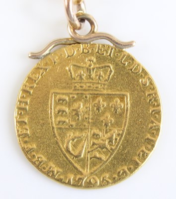 Lot 2004 - Great Britain, 1795 spade guinea, George III...
