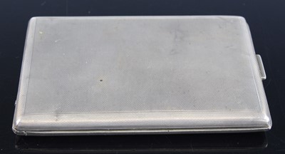 Lot 9 - A WW II German white metal pocket cigarette...
