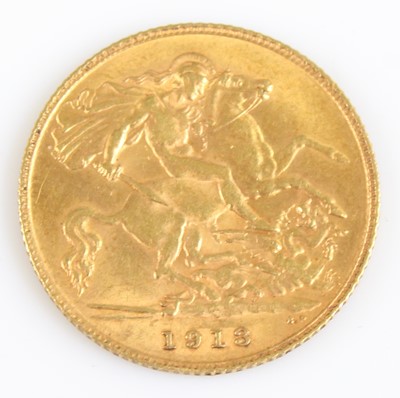 Lot 2027 - Great Britain, 1913 gold half sovereign,...