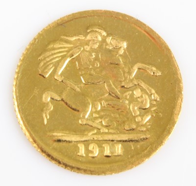 Lot 2085 - Great Britain, a copy of a 1911 1/8 sovereign,...