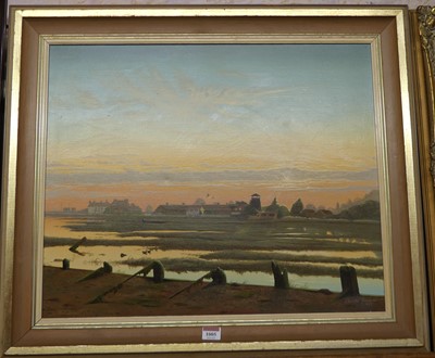 Lot 1005 - Charles Francis - East Anglian landscape at...