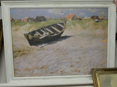 Lot 1006 - Oscar Bjorck (Swedish 1860-1929) - Rowing boat...