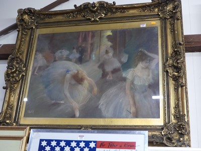 Lot 1008 - Contemporary school - Ballerinas, pastel,...