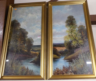 Lot 1019 - Early 20th century school - Pair; River...