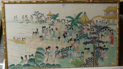Lot 1020 - 20th century Japanese school - The garden...