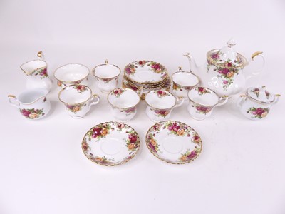 Lot 93 - A Royal Albert six-place setting tea service...