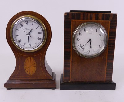 Lot 29 - An Edwardian mahogany and inlaid balloon...